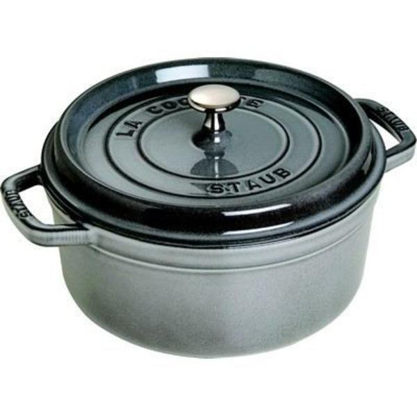 STAUB Rundt ildfast fad mat sort 14cm Svart