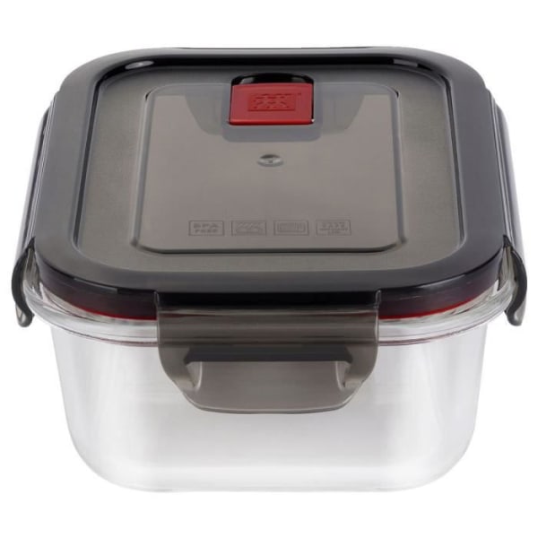 ZWILLING Gusto - Hermetisk förvaringsbehållare (rektangulär 600 ml) - Borosilikatglas