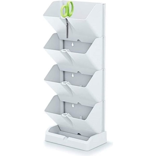 Lodret have Mini Cascade hvid med Prosperplast urtesaks Vit