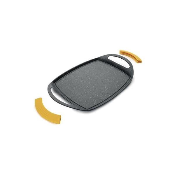 Plancha - IBILI - BASIC STONE - 47x28,5 cm - Aluminiumfod - Non-stick belægning som sten