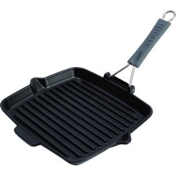 STAUB Grill sort firkant 24x24cm Svart