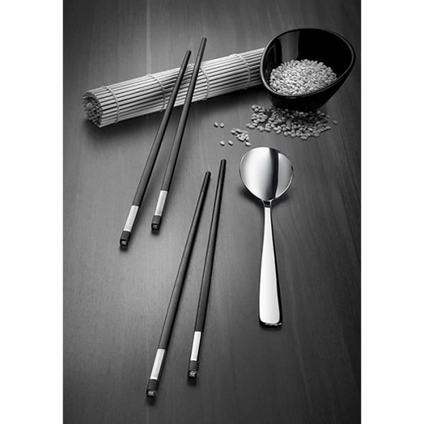 ZWILLING Chopsticks - kiinalaiset syömäpuikot ja lusikkasetti (5 osaa) Röd