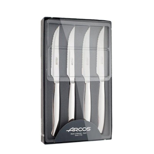 Knivset - Arcos - 378400 - Rostfritt stål - 11 cm blad - 4 delar