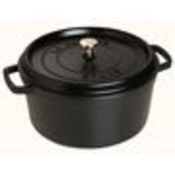 Rundt ildfast fad med pigge 18 cm - 1,70 liter Sort Svart