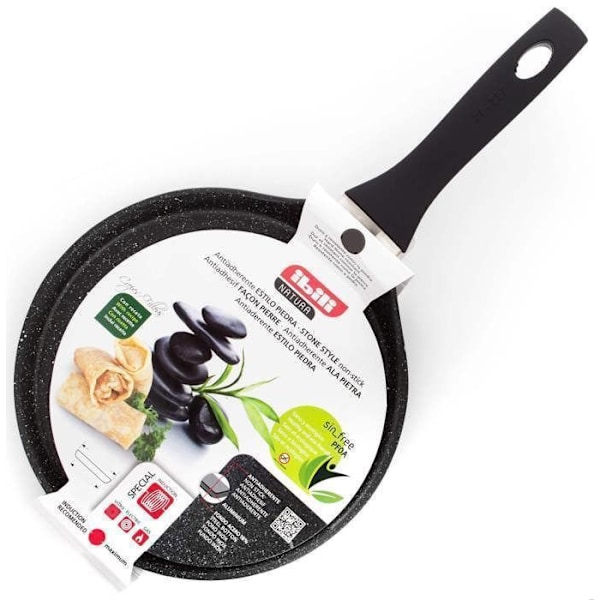 Kreppipannu - IBILI - Natura - 25 cm - Alumiini - Tarttumaton kivi - Induktioyhteensopiva