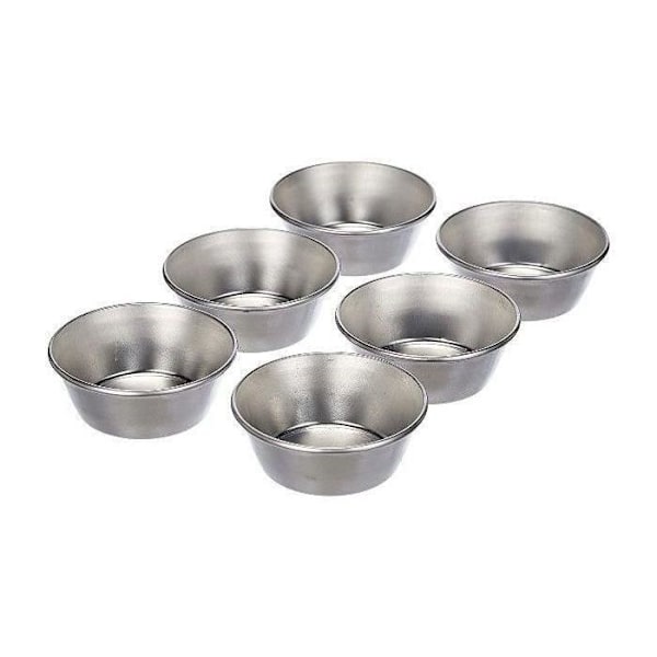 Pastèis de Nata forme - IBILI - Sæt med 6 - 7,5 x 2 cm - Grå - Non-stick grå