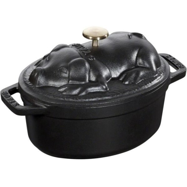 STAUB Cocotte porsas 405001710 - 17 cm - Mattamusta