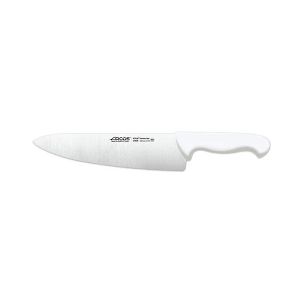 Kockkniv Arcos 2900 - Prof 290824 i Nitrum rostfritt stål och mango Polypropen vit ergonomisk med 25 cm blad,