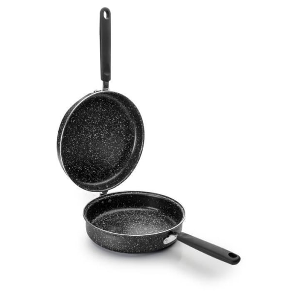 IBILI - Natura tortillapande, 20 cm, aluminium, non-stick i stenstil, induktionskompatibel