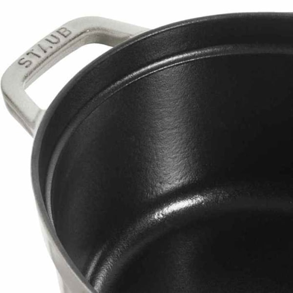 STAUB 40501-422 COCOTTE i støbejern med ovale knopper 27 CM hvid trøffel, aluminium, flerfarvet, én størrelse