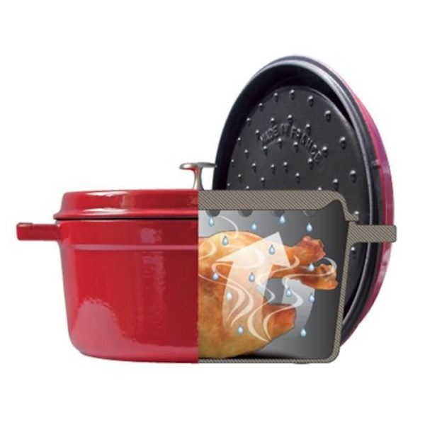 Basilika Oval Emaljerad Gjutjärnsgryta 31cm - 5,50L Svart
