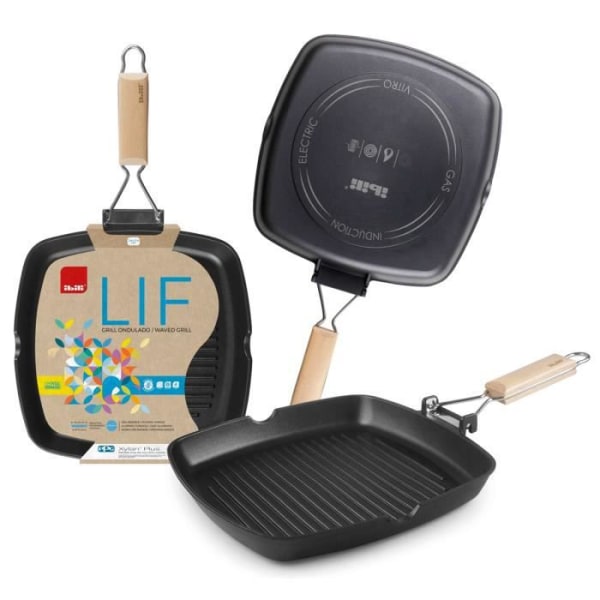 Grillpanna - IBILI - Lif - Non-stick - 24 cm - Smidesaluminium - Full Induktion