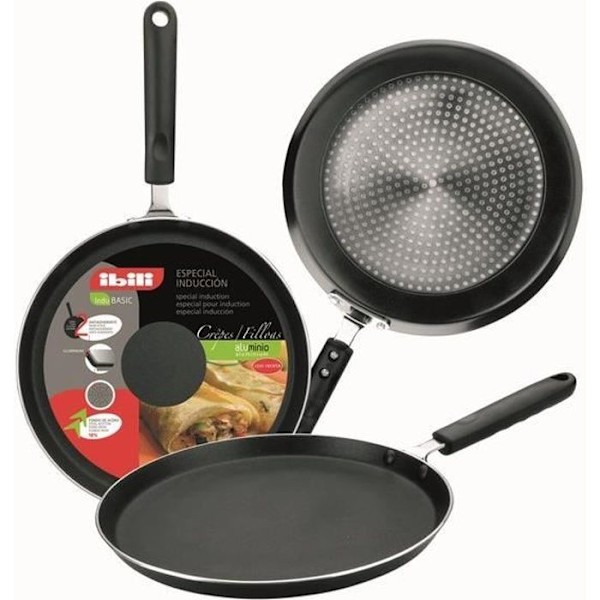 IBILI - Indubasic pannukakkuvuoka, 28 cm, alumiini, tarttumaton, yhteensopiva induktion kanssa
