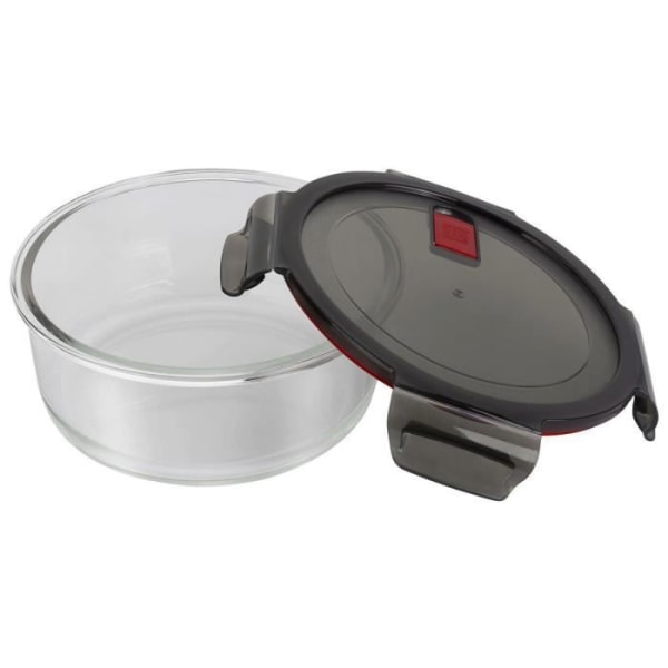 ZWILLING Gusto - Lufttæt opbevaringsboks (rund 1300 ml) - Borosilikatglas