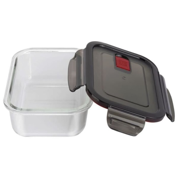 ZWILLING Gusto - Hermetisk förvaringsbehållare (rektangulär 600 ml) - Borosilikatglas