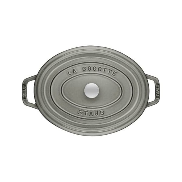 STAUB 405002360 - Ovalt ildfast fad - Ø 23 cm - Grafitgrå Grafitgrå