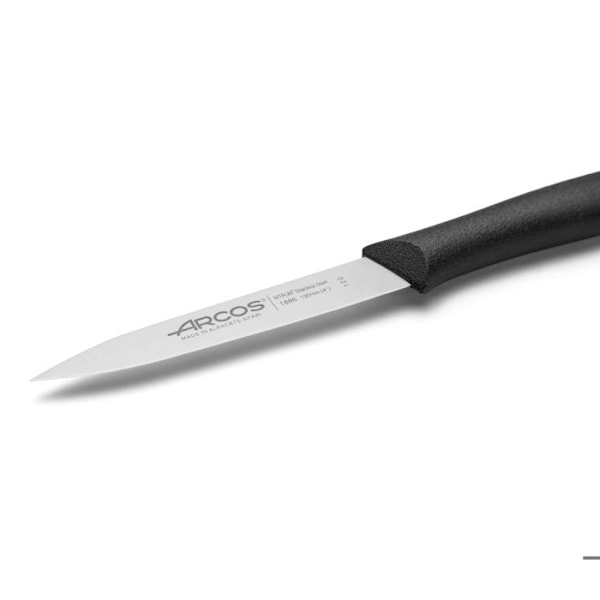 Mondador Arcos Nova 188600 veitsi Nitrum ruostumatonta terästä ja mangopolypropeenia, 10 cm musta terä, jossa teräsuojus ja