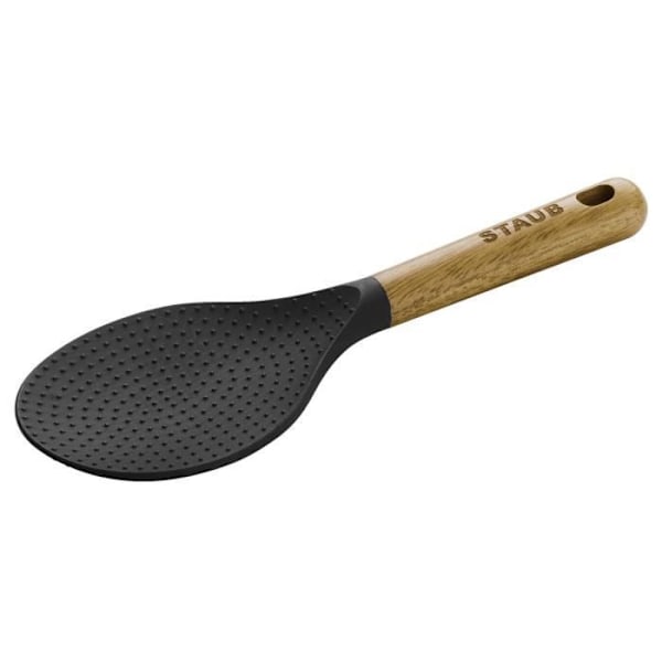 STAUB Redskaber - Risske, 22 cm, sort silikone, akacietræ