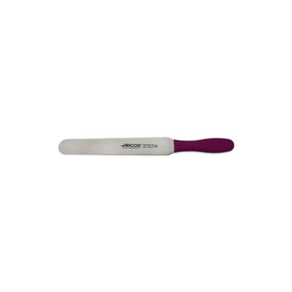 Spatel Arcos Color - Prof 299131 i rostfritt stål Nitrum och mango Polypropylen ergonomisk i fuscia färg med blad på 25 Fuchsia