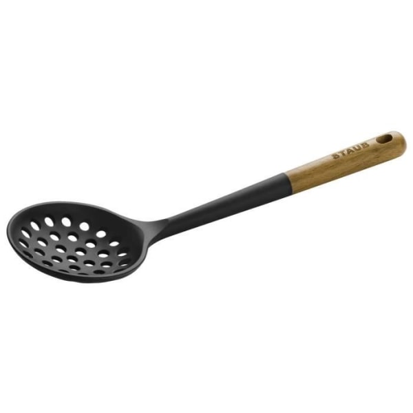 Höyryttäjä - STAUB - 31 cm - Musta silikoni - Akasiapuu - Kestää lämpöä 220 °C Svart