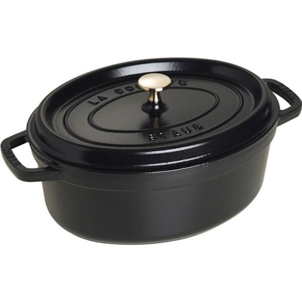 STAUB 405093150 - Soikea vuoka - Ø 29 - Mattamusta Svart