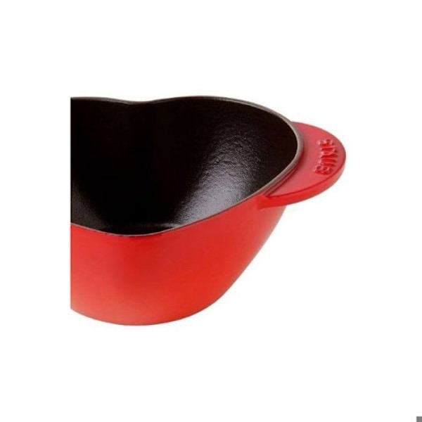 Hjertegryde 20cm Støbejern Svart