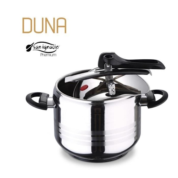 San Ignacio Q2764 Premium trykkoger 7L Sgp Duna, rustfrit stål, krom