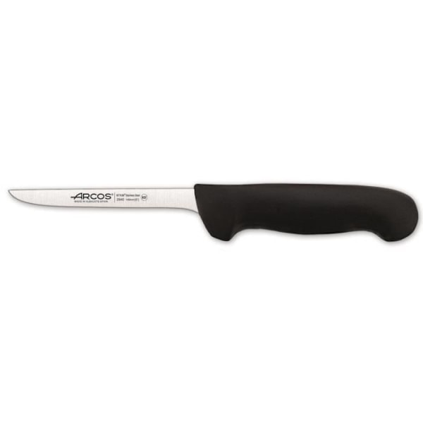 Arcos Color urbeningskniv - Prof 294025 i rostfritt stål Nitrum och mango ergonomiskt blad i svart polypropen och blad