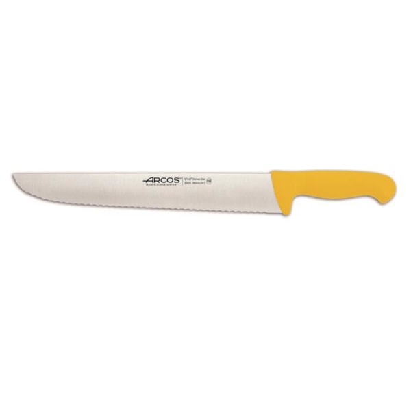 Fiskhandlarkniv (pärlemorfärgad) Arcos Color - Prof 292500 rostfritt stål Nitrum och mango Ergonomiskt blad i gul polypropen