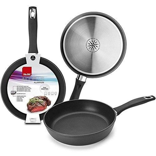 Paistinpannu - IBILI - 400016N - Alumiini - Musta - 16 cm - 1,2 litraa Svart