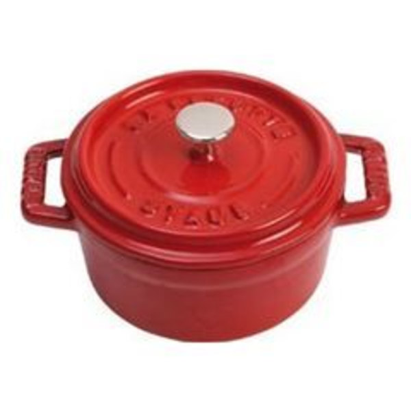 Rund cocotte med spikar 18 cm -1,70 liter Röd … Röd