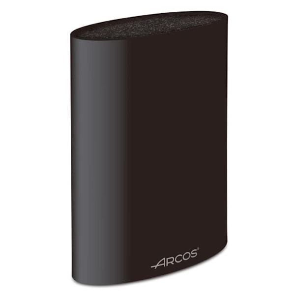 Knivblok - ARCOS - Universal Oval - Sort - 220 x 160 x 65 mm - Plast Svart