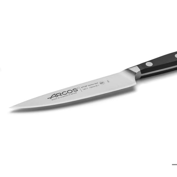 Veitsi - ARCOS - Taottu Manhattan - 13 cm terä - Ergonominen - Musta Sort