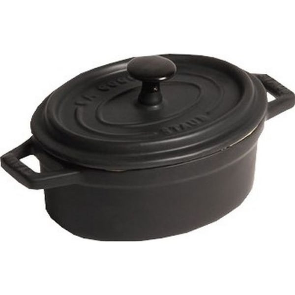 STAUB Cocotte oval 17cm svart