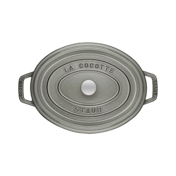 STAUB 405002760 - Ovalt ildfast fad - Ø 27 cm - Grafitgrå Grafitgrå