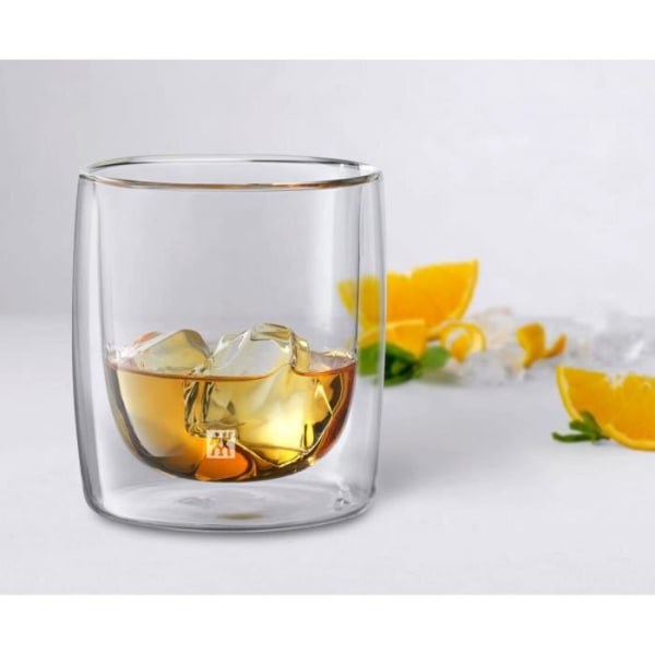 Whisky-lasit - ZWILLING - Sorrento - 2 kappaletta - 270 ml - Borosilikaattilasi Transparent