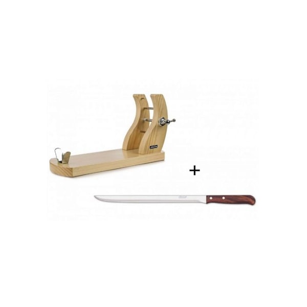 Arcos Skinkeholder + kniv 25cm - 859011 trä