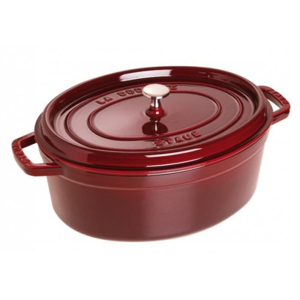 Grenadine oval emaljeret støbejernsgryde 31 cm - 5… Svart