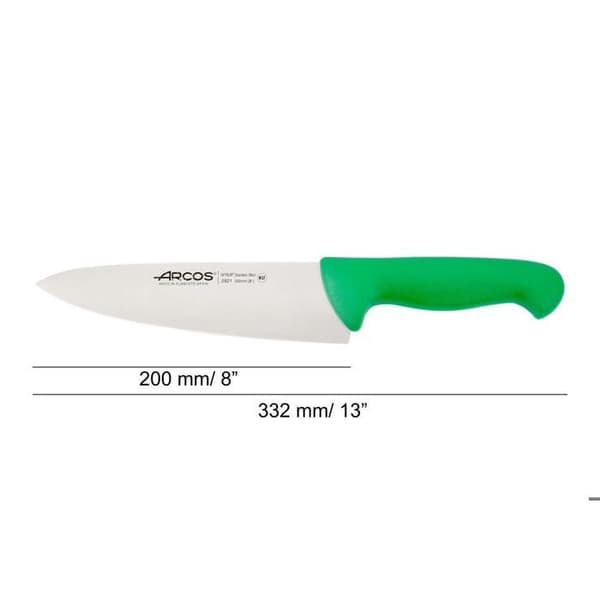 Kokkekniv - ARCOS - Prof 292121 - Klinge 20 cm - NITRUM rustfrit stål - Ergonomisk
