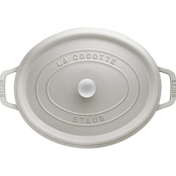 STAUB - Soikea valurautavuoka, 31 cm, valkoinen tryffeli