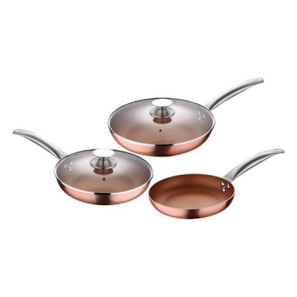Stegepandesæt - San Ignacio - Optimum Kobber - Rustfrit stål - Smedet aluminium - Non-stick