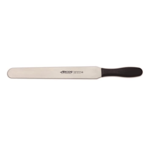 Spatula Arcos Color - Prof 299225 ruostumatonta terästä Nitrum ja ergonominen musta polypropeeni mangolla, 30 cm terällä, elektroniikkakaupassa. Svart, Gul, Röd, Blå, Grön, Brun, V