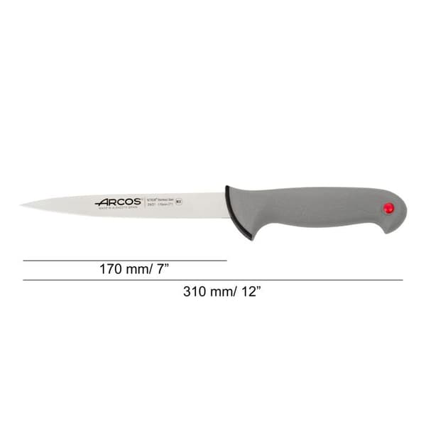 Solefilet kniv - ARCOS - Colour Prof - Fleksibel klinge 17cm - NITRUM rustfrit stål - Ergonomisk