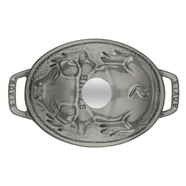 Cocotte - STAUB - Ovaali Cochonnet - 17 cm - Valurauta - Grafiittiharmaa