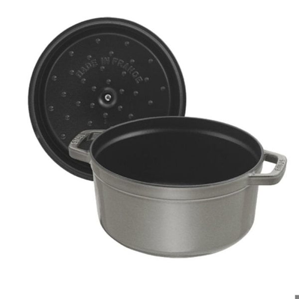 STAUB 405093120 - Rundt ildfast fad - Ø 26 cm - Grafitgrå Grafitgrå