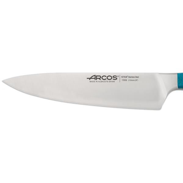 Kokkekniv 21 cm Arcos Brooklyn halv bolster 0,000000 turkis