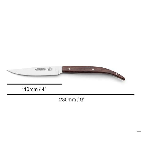 Fast kniv - ARCOS - 373700 - Rostfritt Nitrum-stål - Roseträ - Blad 11 cm