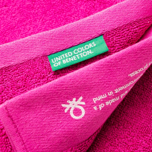 Benetton ORGÁNIC BE Fuchsia håndklæde 50 x 90 cm Pink Fuchsia