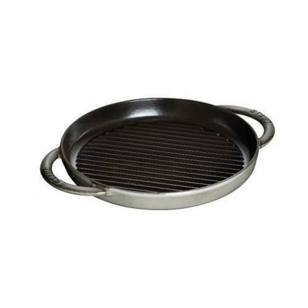 Staub Støbejern - Pure Grill - Rund - Grafitgrå - 26 cm - 1203018