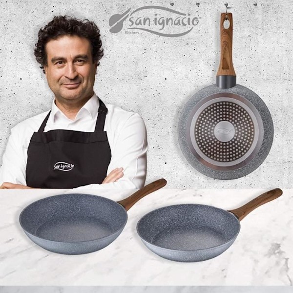 Stegepander - San Ignacio - Daimiel - Smedet aluminium - Induktion - 22/26/28 cm